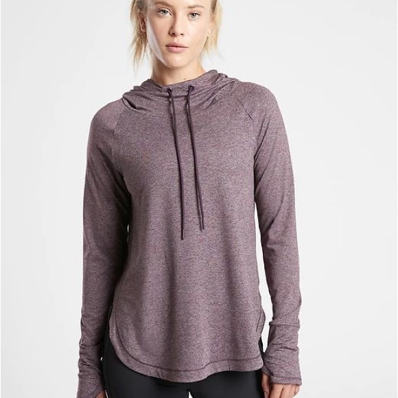 Athleta Tops - Athleta Uptempo Hoodie purple/maroon M HOST PICK!!!!!🥳🥳🥳